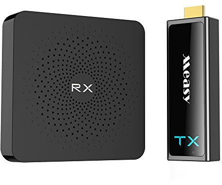 measy W2H MINI2 Wireless HD Sender Kit with Receiver and Transmitter support 60GHZ band 100ft(30m without compression for video streaming from PC to TVs projectors