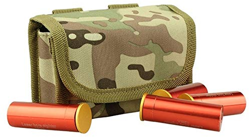 Gexgune Tactical 10 Rounds Funda de Molle para Funda de Cartucho para 12 Gauge / 20G Magazine Ammo Cartucho Redondo Tactical Pouch