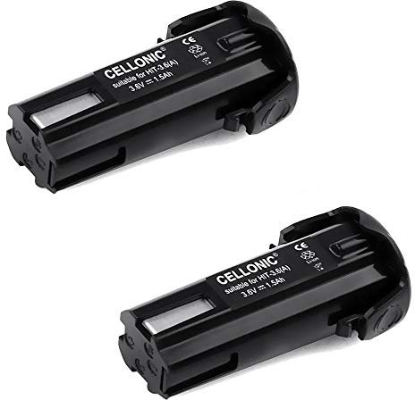 CELLONIC 2x Battery Replacement for Hitachi DB3DL2, DB 3DL2, NT 50GS, NT65GB, NT65GS, NT65GA EBM315, 326263, 326299 Cordless Power Tools - 3.6V Li Ion 1.5Ah