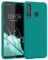 kwmobile Funda para Huawei P30 Lite Carcasa - Ultrafina de TPU y Silicona con Bordes elevados anticaídas - petróleo Mate