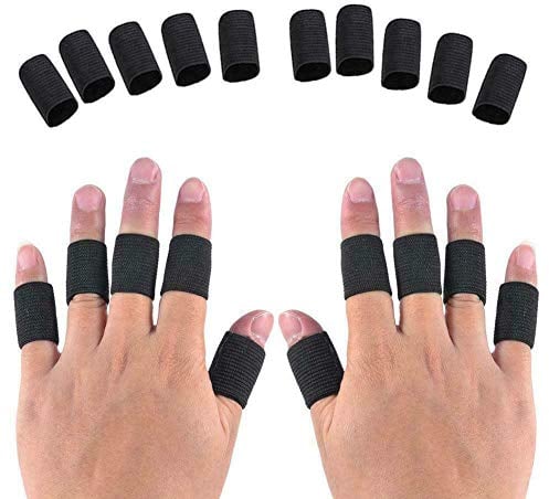 Fingerschutz Fingerbandagen Fingerschützer Fingerhülse Daumen Stütze Nylon Basketball Volleyball Tennis Fußball Finger Protector Sleeve Bandage Finger Schutz Schutzbügel Stützwickel