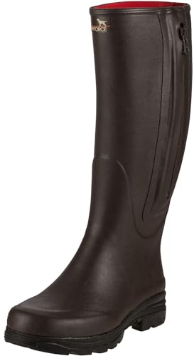 Parforce Gummistiefel mit Reißverschluss und Neoprenfutter Braun 40