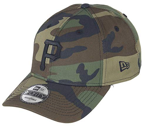 New Era Pittsburgh Pirates 9forty Adjustable Snapback Cap MLB Essential Camo Camouflage/Black - One-Size