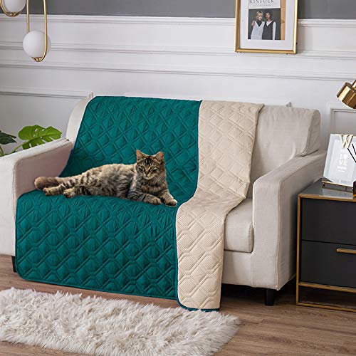 RBSC Home Wasserdichte Decke Hundebett Abdeckung Rutschfest Große Sofabezug Inkontinenz BMatratzenschoner für Haustiere Hund Katze mit 1 Bürste (5282KQL)