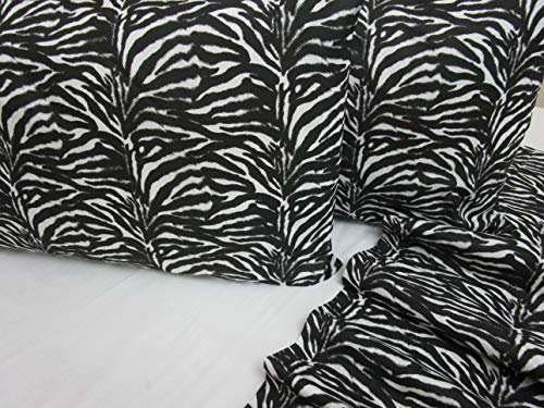 Pago Poco Bettwäsche-Set für Doppelbett mit Zebra-Muster + Überwurf aus 100 % Baumwolle 2020 (Bettwäsche-Set für Doppelbett)