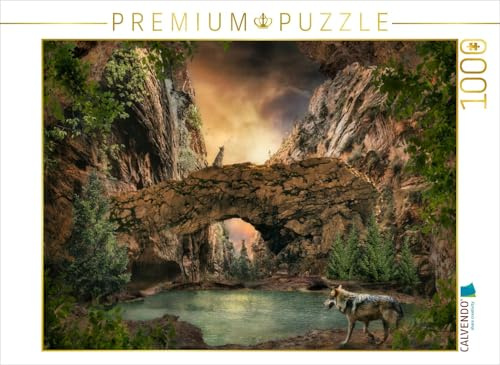 CALVENDO Puzzle EIN Motiv aus dem Kalender Der Lange Weg der Wölfe | 1000 Teile Lege-Größe 64 x 48 cm Foto-Puzzle für glückliche Stunden