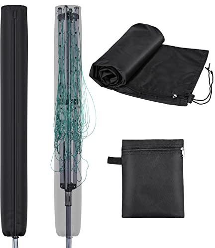 Wäschespinne Schutzhülle 200cm, Trunk Hülle wäschespinne 420D Hochwertiges Wasserdichtes Gewebe Trunk Interne Silber Beschichtung, Anti-UV Abdeckung Wäschespinne, Kleine Sonnenschirm Schutzhülle