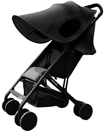 Sonnensegel Kinderwagen Universal Sonnensegel UV Schutz UPF50+ Sonnensegel Buggy mit Seitenflügel Extra Breit Sonnenschutz Schattenflügel Sonnensegel Sportwagen Faltbar Sonnendach Sommer Outdoor
