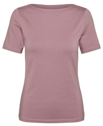 VERO MODA Women's VMPANDA MODAL S/S NOOS Top, Nostalgia Rose, XLW / 34L