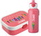 4youDesign Mepal Bento Box und Trinkflasche Set personalisiert Schultüte kursiv pink – Geschenk für Kinder Weihnachten, Nikolaus, Geburtstag - Auslaufsicher – Brotdose 750 ml, 400 ml Flasche