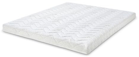 Letti Moderni Latex Topper 180x200cm Aloe Vera - Höhe 8 cm, Orthopädischer Matratzentopper 180x200, Ergonomische Matratzenauflage 180x200cm, Atmungsaktiv, Oeko-Tex Zertifiziert, H2