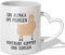 22Feels Alpaka Tasse mit Spruch Tier Büro Geschenk für Frauen und Männer Deko Kollege - Morgen (Herzhenkel Weiss)