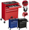 AREBOS Carrello da officina a 4 scomparti | con 81 attrezzi inclusi | carrello portautensili | tappetini antiscivolo | interlock | 2 ruote con freno di stazionamento | Rosso