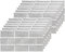 Grey Brick Tile Stickers for Bathroom Kitchen Waterproof Vinyl Stick on Tiles Backsplash Self Adhesives Wall Tile Transfers Peel and Stick Tile Decals for Living Room - 30x15cm (12 Sheets)
