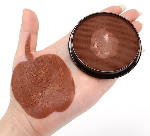 KARLOR Color Facial 30G Aqua Make-Up Sminke Pintura de carrocería Facepaint, pintura de maquillaje a base de agua para niños adultos maquillaje Halloween Carnival Carnival Cosplay (marrón)