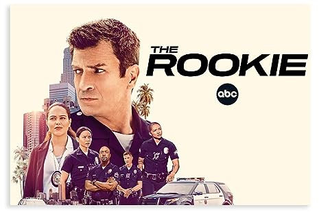 EAUK The Rookie TV-Poster, Leinwand-Poster, Schlafzimmer-Dekor, Sportlandschaft, Büro, Raumdekoration, Geschenk, ungerahmt: 30 x 45 cm