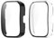 Feysentoe 2 pezzi Pellicola Protettiva Cover Compatibile con Amazfit Bip 5 Vetro temperato Protezione Totale Ultra Sottile HD.(nero+trasparente)