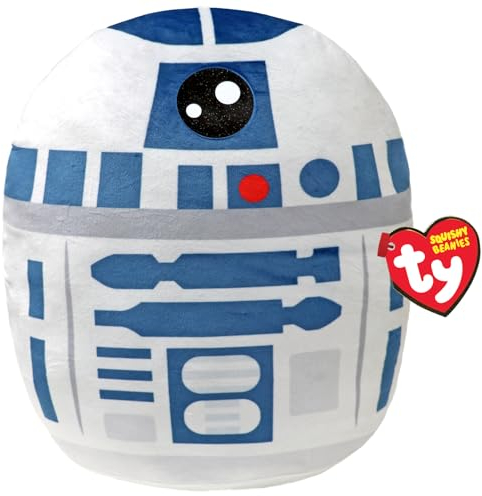 TY R2D2 Disney Star Wars Squish-A-Boos 14 Inches, Licensed Beanie Baby Soft Plush Toy, Collectible Cuddly Stuffed Teddy