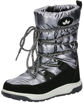 Lico Jungen Mädchen Anabel Winterstiefel, silber/schwarz, 32 EU
