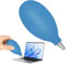 Air Blower Dust Blaster,1 PCS Squeeze Ball Pump Duster for Hearing Aids,Pump Dust Cleaner Hearing Aid Puffer Silicone Air Blower Dust Cleaner for Watch Camera Lens Hearing Aid Cleaning Tool (Blue)