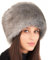 Futrzane Siberian Kosakenmütze - Pelzmütze Damen - Fell Pelz Russische Mütze (L, Silber Siberian)