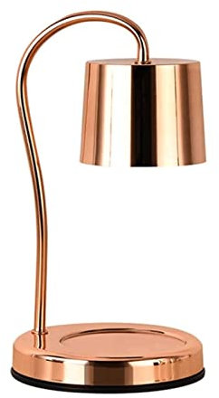 Stylish and Durable Metal Melting Wax Lamp with Timer and 2 Bulbs Candle Lamp Dimmable Candle Warmer Lamp for Jar Candles Candle(Rose Gold)