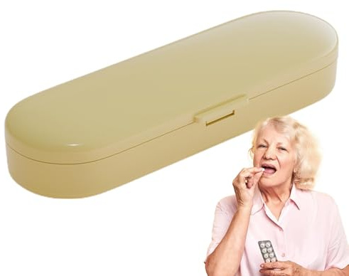 Pillendose magnetisch – magnetische Pillendose für Reisen | Medikamentenbehälter, Reise-Pillen-Organizer, tragbarer Tablet-Box, Pillenetui, Organizer