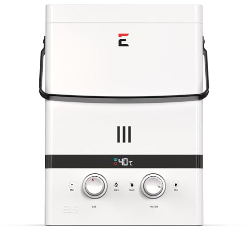 Eccotemp Luxé 5 LPM Scaldabagno istantaneo portatile per esterni, 50 mbar