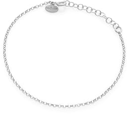 Louis Ciocchetti dal 1887- Bracciale Argento 925 Sottile, Fine, Bracciale fine donna elegante, ideale per charms, Braccialetto idea regalo Natale e San Valentino, made in italy
