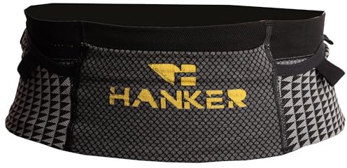 Trail Running Belt Bag – Unisex Belt with Mobile Holder, Gels, Keys, Poles and Soft Flask – Ideal for Trail Running, Yugpa Grey, L/XL, Walking Stick Carrier Belt Trail Running