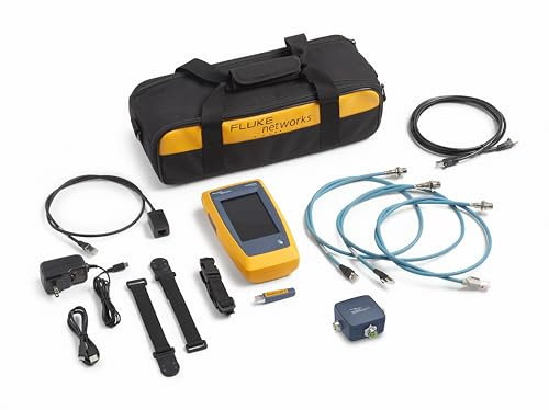Fluke Networks LinkIQ™ 200 DUO Kabel-, Netzwerk- und WiFi-Tester mit Industrial Ethernet Kit, EU Version