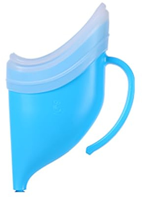 Urine Collector Hand-held Urine Funnel and White Hose Urinary Tube