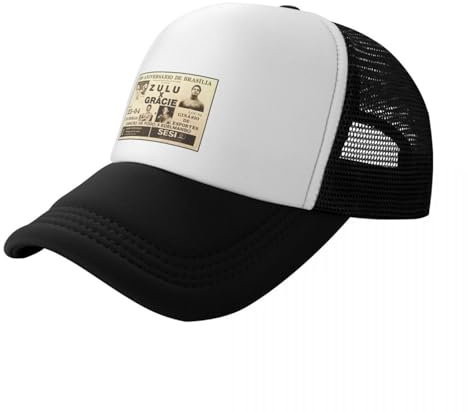 ZTQTQZZ Trucker Cap MeshCap Zulu X Gracie 1980 Klassische Kampf Baseball Kappe modische Geburtstag Caps Männlichen Frauen