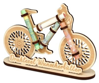 Riceel Fahrrad Geburtstag Geldgeschenke, Holz Fahrrad Deko Geschenkideen Fahrrad Geldgeschenke Geburtstag Kreative Holzornamente für Frauen & Männer EIN perfektes Jugend Freund Oder Familie Riceel Fah