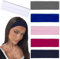 BelleVive 6-teiliges Stirnband für Damen, rutschfest, trendig, elastische Haarbänder für Damenhaar, Workout, Schweiß-Stirnbänder, weiches, dickes Stirnband aus Baumwollstoff, Farbe 3