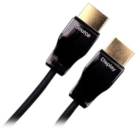 Scan 15m Black Armoured Active Optical HDMI 2.1 Cable