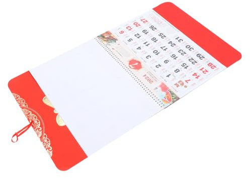 DOITOOL Kreativer Hängekalender Mit Goldenen Akzenten Dekorativer Wandkalender Für Hause Mondkalender Mit Mondphasen Als Haushalts Hängekalender