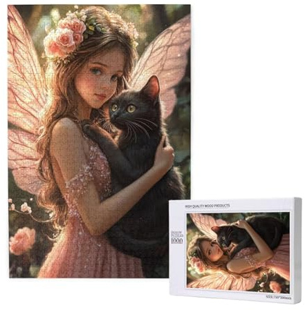4000 Piece Jigsaw Puzzles for Adults Girl Jigsaw Comes with Packaging Box and Reference Pictures, Fun and Joyful Family Entertainment Games, Challenging Adult Puzzles Gifts Home Decor Cat M-1842