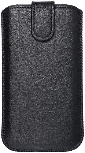 Handytasche schwarz mit Magnetverschluss für Apple iPhone 17/17 Pro - Smartphone Schutz Hülle Slim Case Cover Etui Sleeve Pouch