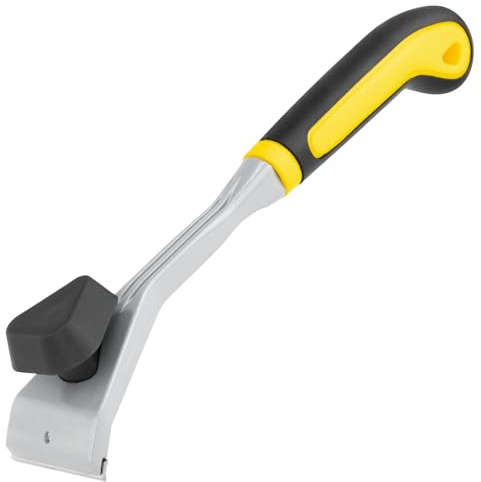ASSRECT Hartmetall Kraftschaber 60mm Ziehklinge, Rutschfester TPR Griff Farbenschaber, Universalschaber für Holz, Metall, Beton & Lack
