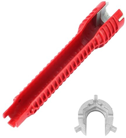 Llave de baño multifuncional para fregadero, herramienta de instalación de fontanería doméstica para tareas efectivas de fontanería de baño, llave multifuncional para fregadero