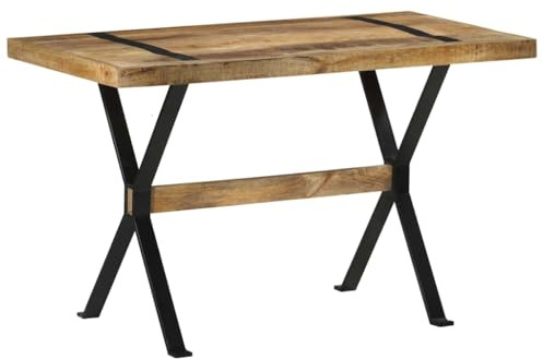 HKTMGDNG Esstisch 120x60x76 cm Mangoholz Massivholztisch Küche
