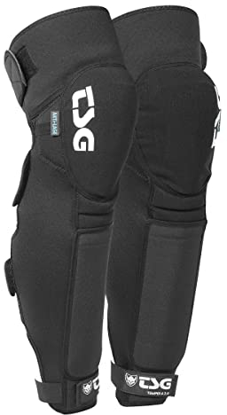 Tsg, Knee-Shinguard Temper A 2.0, Ciclocross -Schutz Für Knie Und Glänzen, Schwarz, XL_60, Unisex-Adult