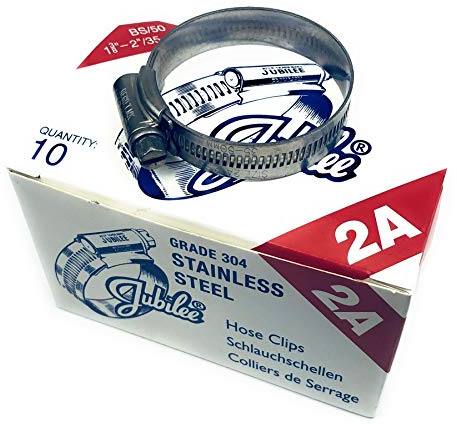Best Price Square Jubilee® Stainless Steel SS304 Hose Clamp 35-50mm x 10