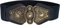BlackButterfly Vintage Weit Elastisch Dehnbar Antik Schnalle Gürtel (Nachtblau, L)