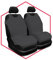 Saferide 2er Set Autositzbezüge PKW universal | Auto Sitzbezüge Polyester Grau für Airbag geeignet | für Vordersitze | 1+1 Autositze vorne