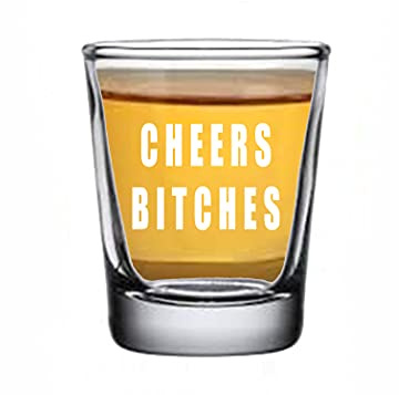 Funny Shot Glass Cheers Gag Gift Hilarious Drinking Joke