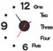 CENPEK Digitale 3D-Wanduhr aus Acryl, modern, groß, rahmenlos, stumm, dekorative Uhr für Zuhause, Büro, Schlafzimmer, Wohnzimmer, Korridor, Bar, Dekoration (schwarz)