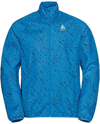 Odlo Homme Essential Light Print Jacket, indigo bunting, L EU