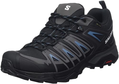 Salomon Herren X Ultra Pioneer Gore-tex Hiking Shoe, Black Magnet Bluesteel, 44 2/3 EU